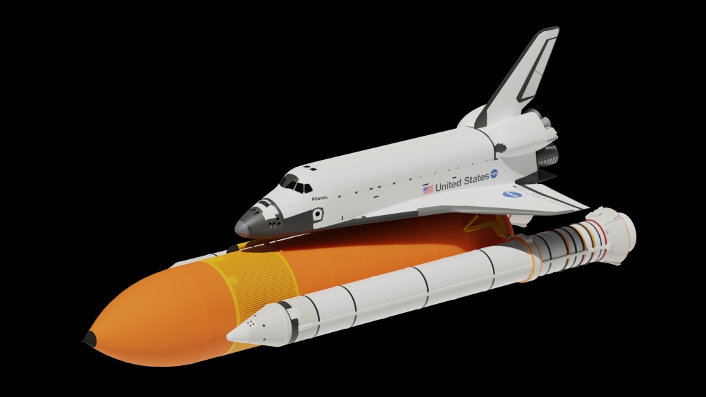Space Shuttle Side Boosters And Fuel Tank preview image 1